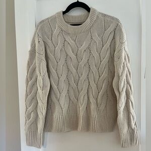 Vero Moda Cream Cable Knit Sweater